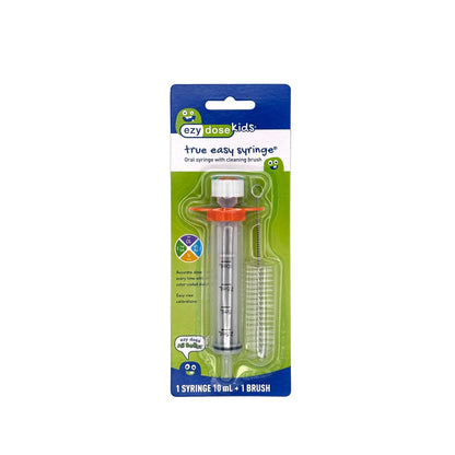 EZY DOSE Kids Baby Oral Syringe & Dispenser, True Easy Design for Liquid Medicine, Easy to Control, 10 mL/2 TSP Color Coded, BPA Free
