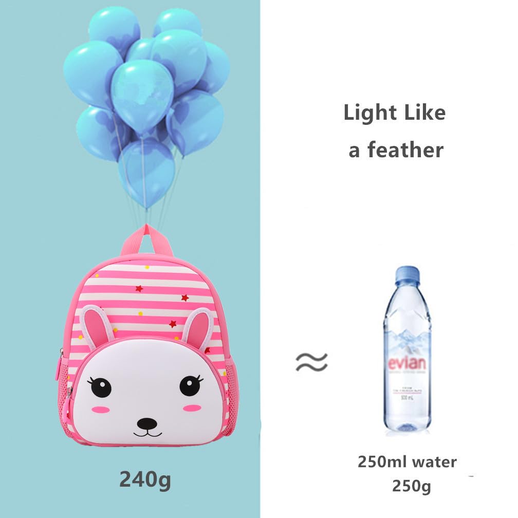 Toddler Backpack Neoprene Zoo Kids Casual Backpack Water Resistance Kindergarten Preschool Bags for Little Boys Girls (Giraffe)