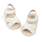 Sawimlgy Baby Girls Boys Sandals Summer Flowers Shoe Rubber Sole PU Leather Mesh Infant Toddler First Walkers Princess Dress Outdoor Shoes