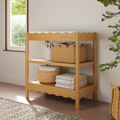 babyletto Swell Changing Table in Cove Blue, Greenguard Gold Certified