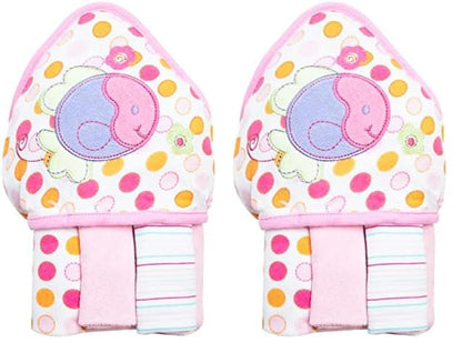 Spasilk Baby Bath Hooded Terry Towel with 3 Washcloths, Baby Bath Essentials, One Size, Blue Whale