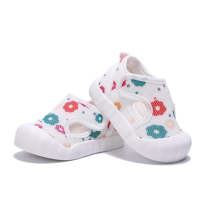 Baby Summer Sandals Breathable Mesh Rubber Sole Non-Slip Outdoor Shoes for Boys and Girls 9-30 Months