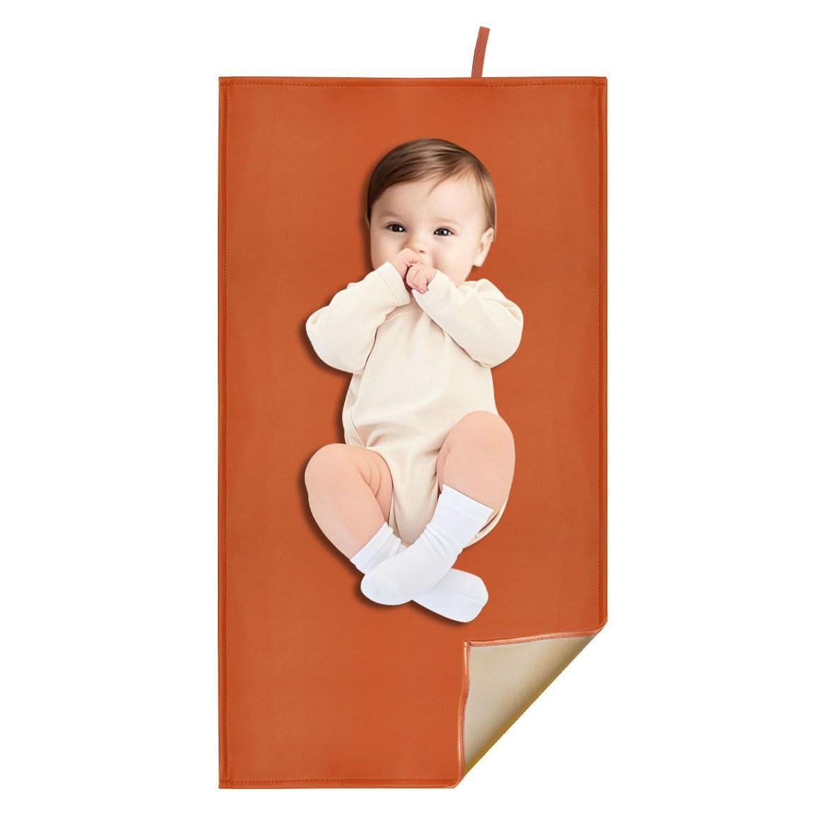 Sage Green Diaper Changing Pad for Baby, Portable Baby Changing Mat for Travel or Home, Foldable Mat Fits Perfectly in Diaper Bag (67-03)