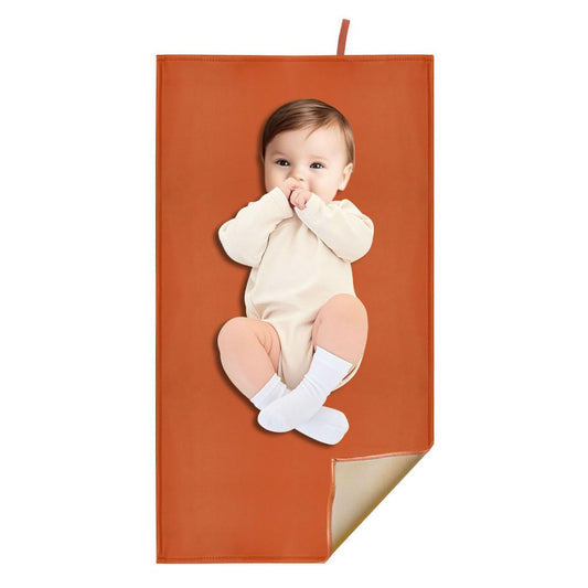 Sage Green Diaper Changing Pad for Baby, Portable Baby Changing Mat for Travel or Home, Foldable Mat Fits Perfectly in Diaper Bag (67-03)