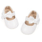 ohsofy Infant Baby Girls Mary Jane Flats Non-Slip Bowknot Princess Wedding Dress Shoes Toddler Crib Shoes