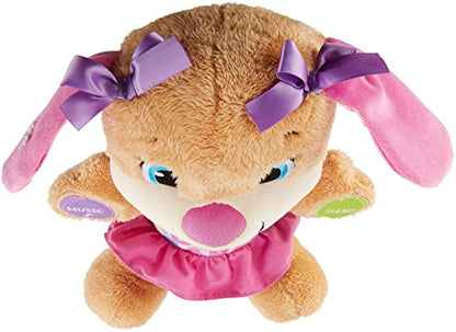 Fisher-Price Baby & Toddler Toy Laugh & Learn Smart Stages Puppy Musical Plush with Lights & Phrases for Infants Ages 6+ Months