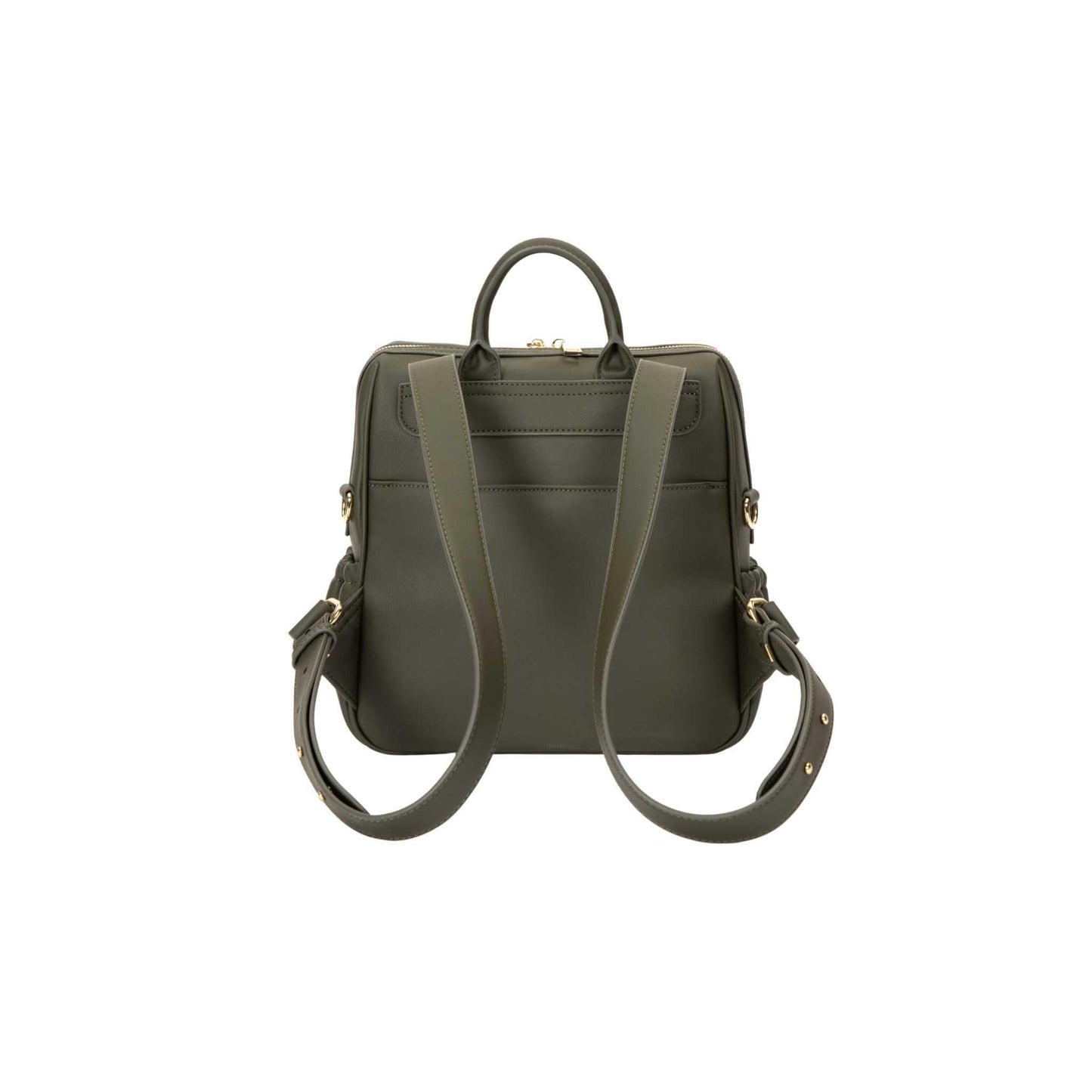 Mini Diaper Bag Backpack-Minimalist bag With Premium Vegan Leather Material With 7 Interior and 5 External Pockets (Onyx)