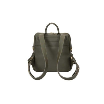 Mini Diaper Bag Backpack-Minimalist bag With Premium Vegan Leather Material With 7 Interior and 5 External Pockets (Onyx)