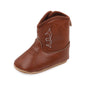 Kuner Baby Cowboy Boots Western Boots Toddler Cowboy Bootie Soft Sole Non-Slip Crib Shoes for Infant Boys Girls0-18 Months