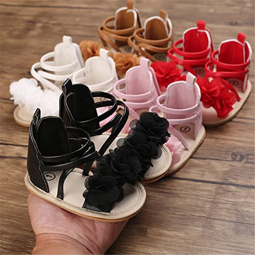 COSANKIM Baby Girl Sandals Rubber Sole Summer Outdoor Infant First Walker Crib Dress Shoes Baby Sandals