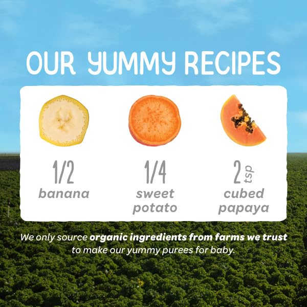 Happy Baby Organic Baby Food, Apples, Blueberries & Oats, 4 Oz