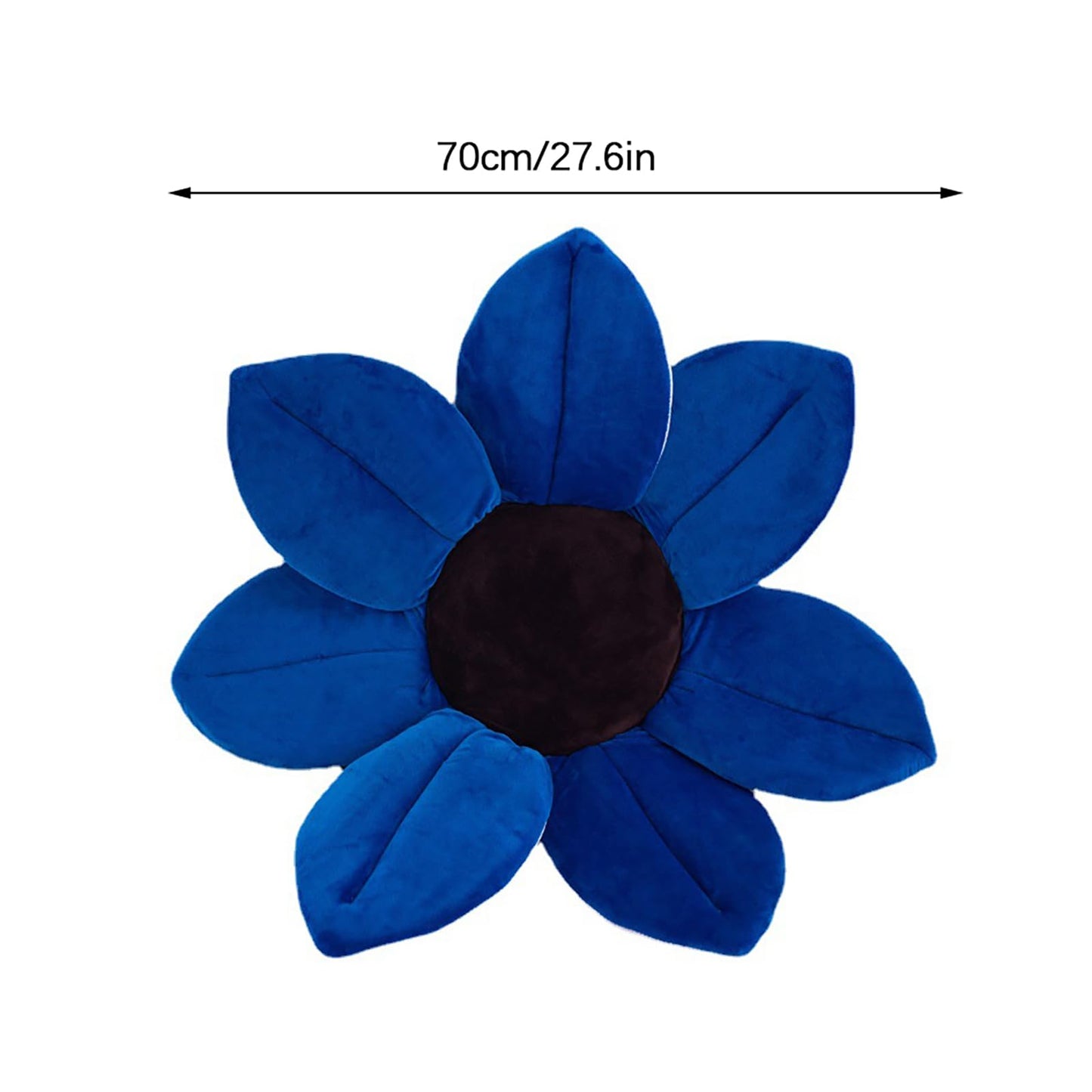 70cm Sunflower Baby Bath Head Support Original Baby Bath Seat Soft Plush Sponge for Shower Room Baby Blooming Bath Mat Flower Bathtub Newborn Foldable Four Petal Flower Shower Cushion