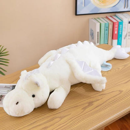43.3Inches 7Lbs Blue Weighted Dragon Stuffed Animal, Large Blue Weighted Dragon Plush Toy for Kids and Adults(2025 Update Version)
