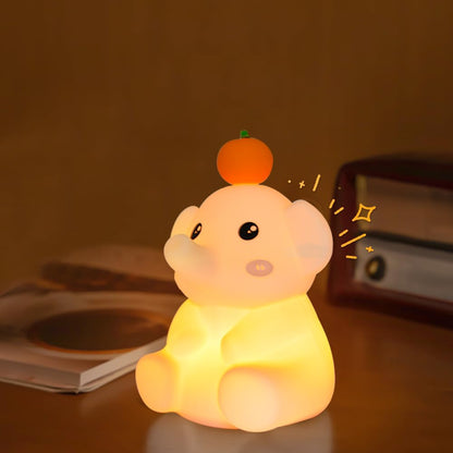 Cute Frog Night Light for Kids, Color Changeable Soft Silicone Sleeping Night Lamp for Nursery, Dimmable Timer Rechargeable Colorful Baby's Light Room Decor Children Gifts