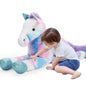 Tezituor 47 Inch Giant Horse Stuffed Animal, 4ft Realistic Chocolate Stuffed Horse Plush Toy, Hugging Soft Horse Pony Plush Pillow for Boys Girls,