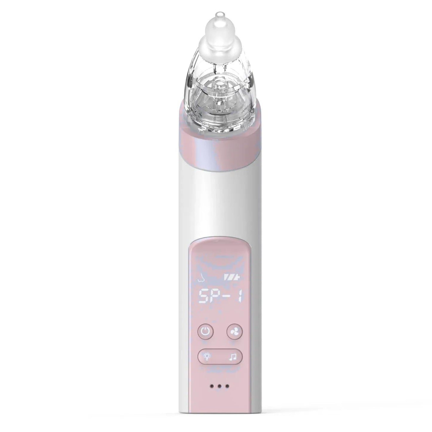 GROWNSY Nasal Aspirator for Baby, Electric Nose Aspirator for Toddler, Baby Nose Sucker, Automatic Nose Cleaner with 3 Silicone Tips, Adjustable Suction Level, Music and Light Soothing Function