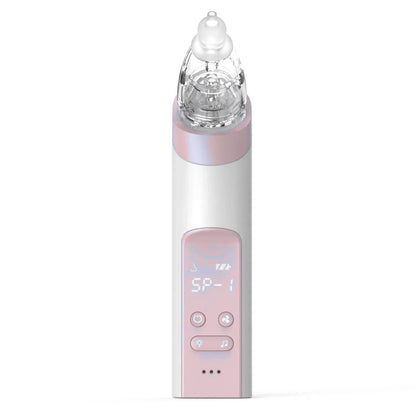 GROWNSY Nasal Aspirator for Baby, Electric Nose Aspirator for Toddler, Baby Nose Sucker, Automatic Nose Cleaner with 3 Silicone Tips, Adjustable Suction Level, Music and Light Soothing Function