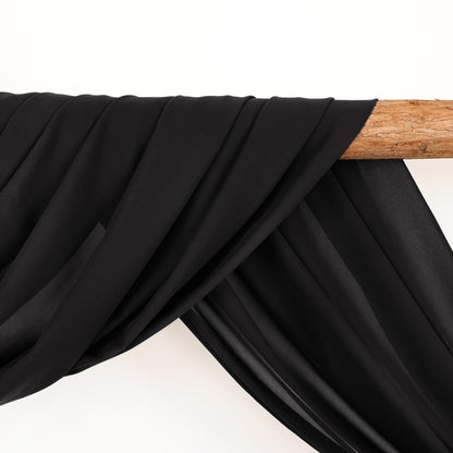 Wedding Arch Draping Fabric 2 Panels 30'' x 18FT Sage Green Sheer Chiffon Arch Drapery for Bridal Shower Backdrop Outdoor Party Church Ceremony