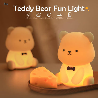 Cute Frog Night Light for Kids, Color Changeable Soft Silicone Sleeping Night Lamp for Nursery, Dimmable Timer Rechargeable Colorful Baby's Light Room Decor Children Gifts