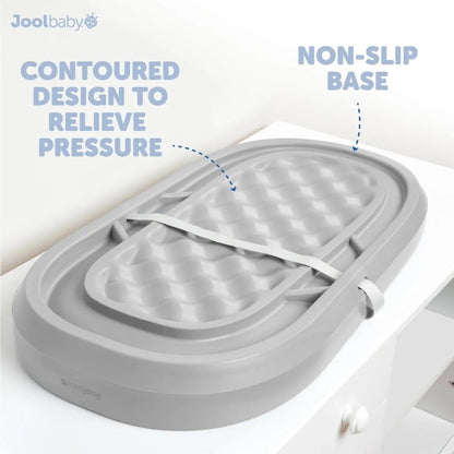 Jool Baby Waterproof Baby Changing Pad - Easy to Clean, Lightweight & Portable - Large Foam Cushion for Comfort (Sage)