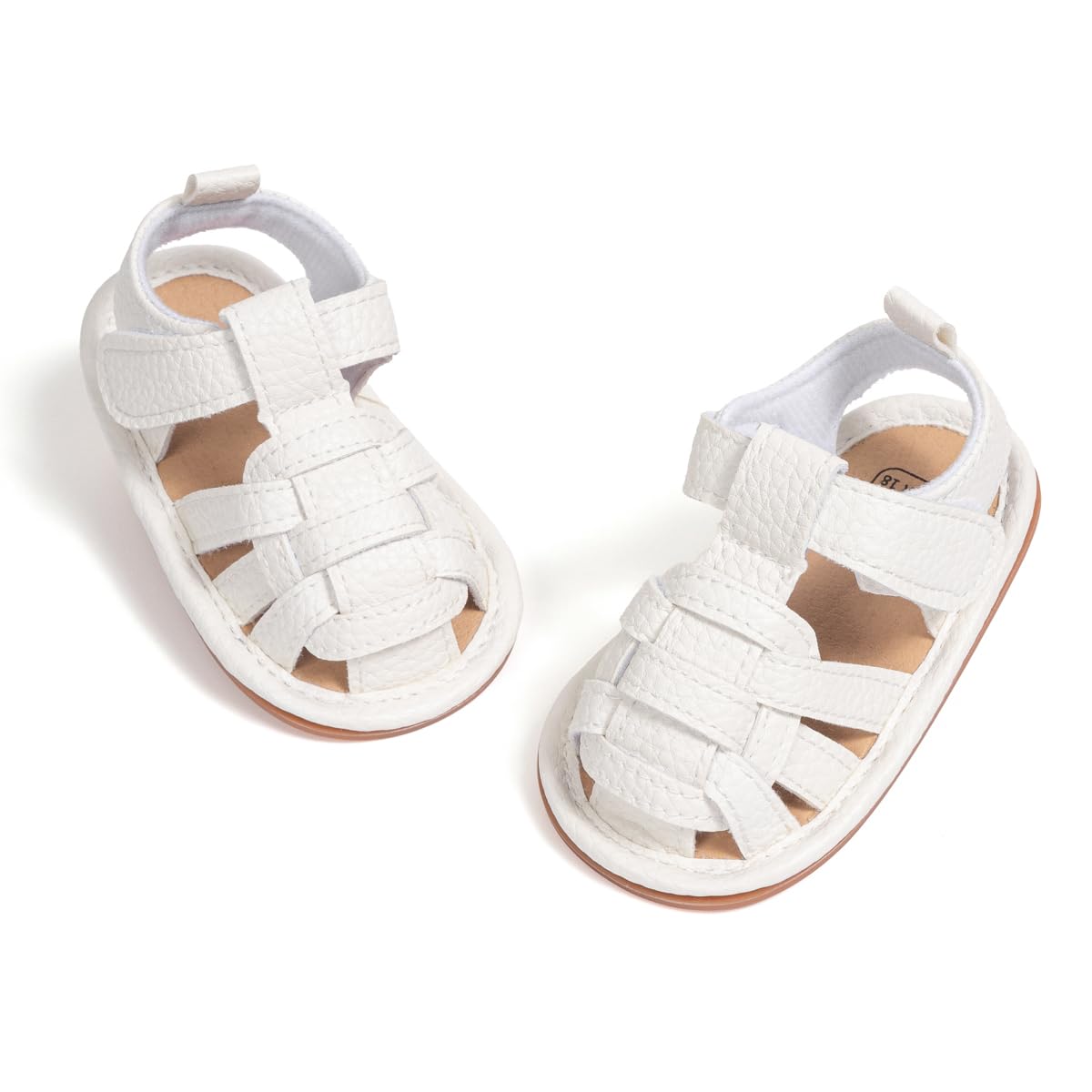 HsdsBebe Infant Baby Boys Girls Summer Beach Sandals Breathable Athletic Anti-slip Soft Sole Newborn First Walker Crib Shoes