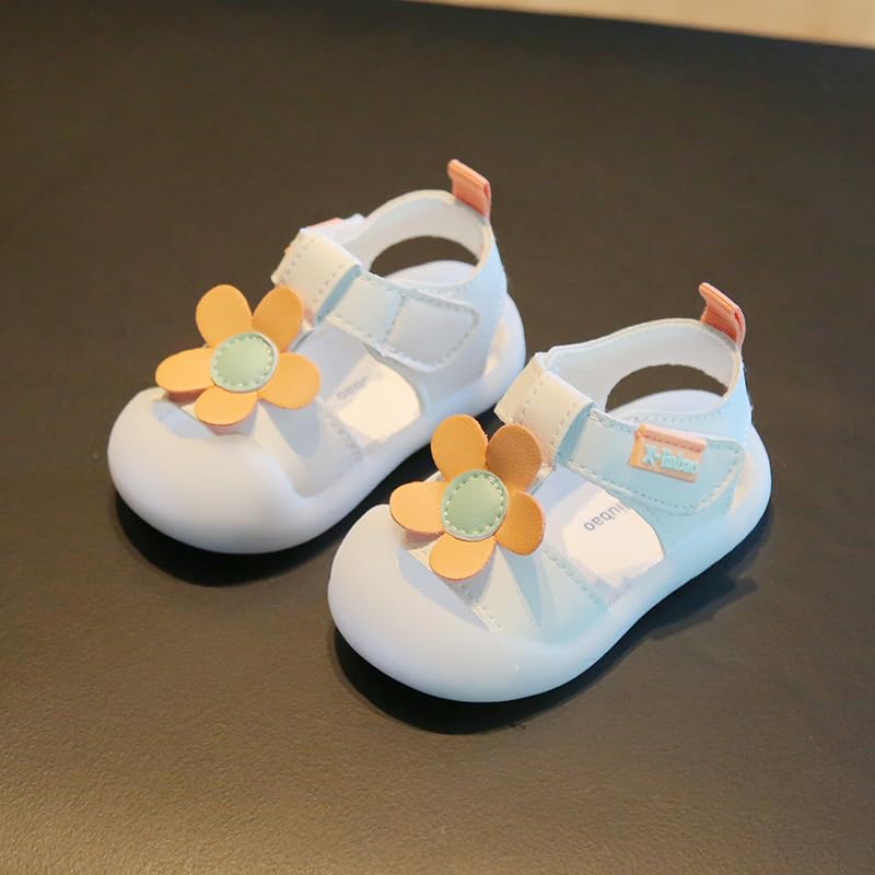 Baby Summer Sandals Breathable Mesh Rubber Sole Non-Slip Outdoor Shoes for Boys and Girls 9-30 Months