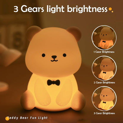 Cute Frog Night Light for Kids, Color Changeable Soft Silicone Sleeping Night Lamp for Nursery, Dimmable Timer Rechargeable Colorful Baby's Light Room Decor Children Gifts