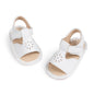 Meckior Baby Toddler Infant Girls PU Leather Soft Open Toe Summer Sandals Flower Princess Flat Shoes