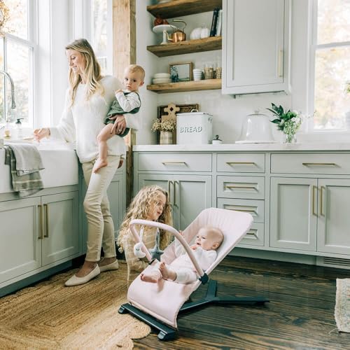 Baby Delight Alpine Deluxe Portable Bouncer, Infant, 0-6 Months, 100% GOTS Certified Cotton Fabrics, Organic Oat