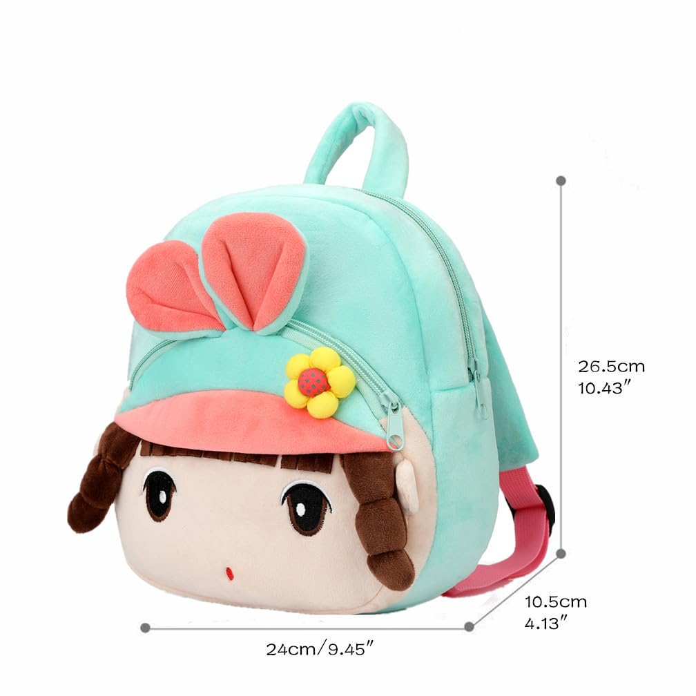 Cute Toddler Backpack Plush Animal Cartoon Mini Travel Daycare Bag for Baby Girl Boy 2-6 Years (Shark Blue)
