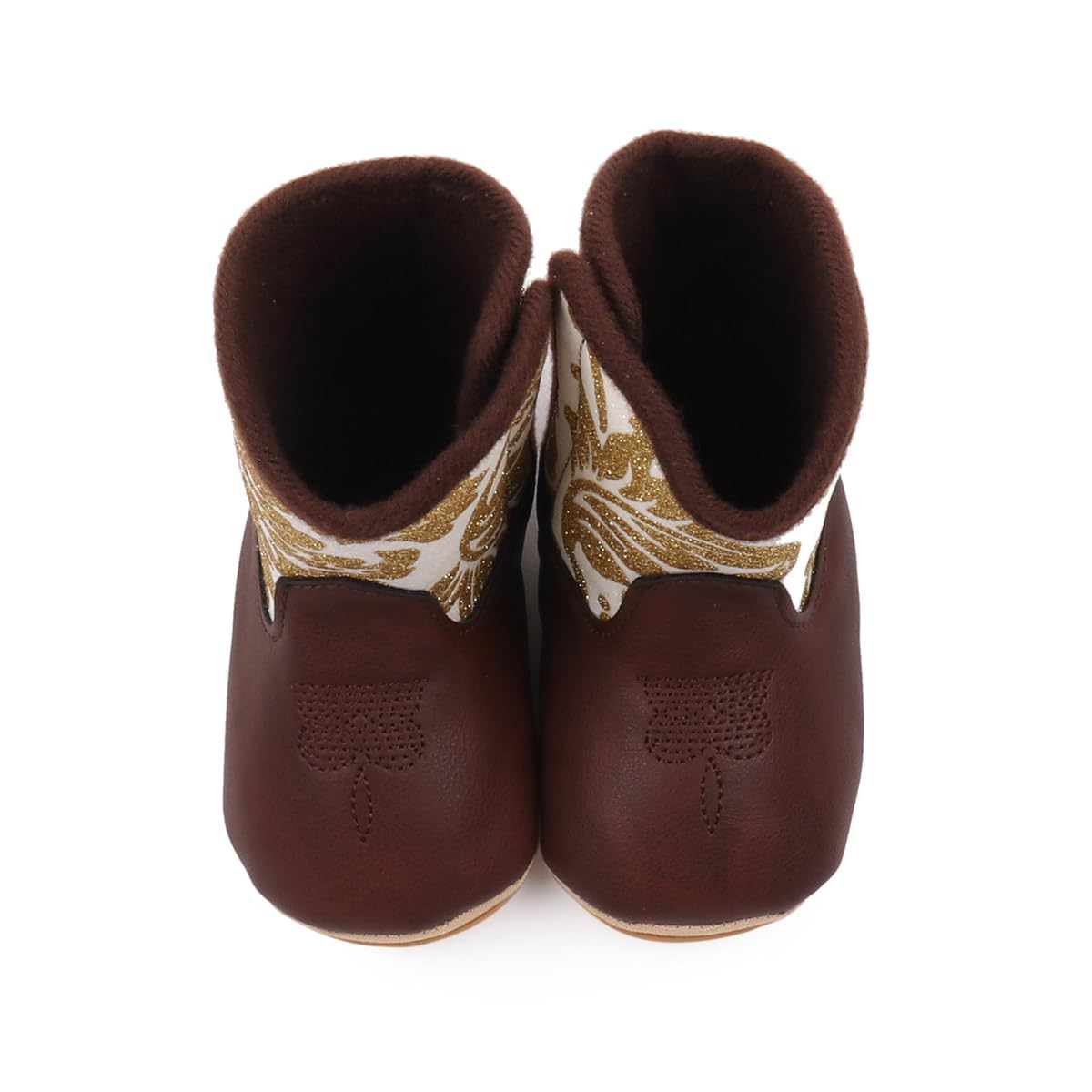Kuner Baby Cowboy Boots Western Boots Toddler Cowboy Bootie Soft Sole Non-Slip Crib Shoes for Infant Boys Girls0-18 Months