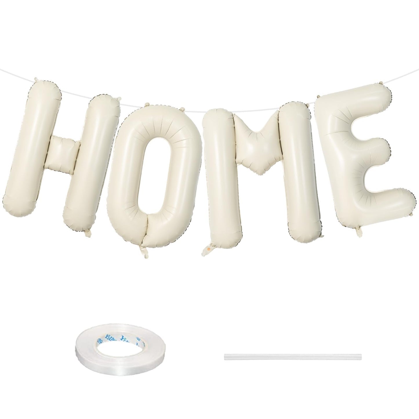 40 Inch Beige OH BABY Balloon for Baby Shower, Large Cream White Oh Baby Balloons Letters with Ribbon, Neutral Ivory Alphabet Oh Baby Balloon Banner Sign for Gender Reveal Backdrop Party Decorations