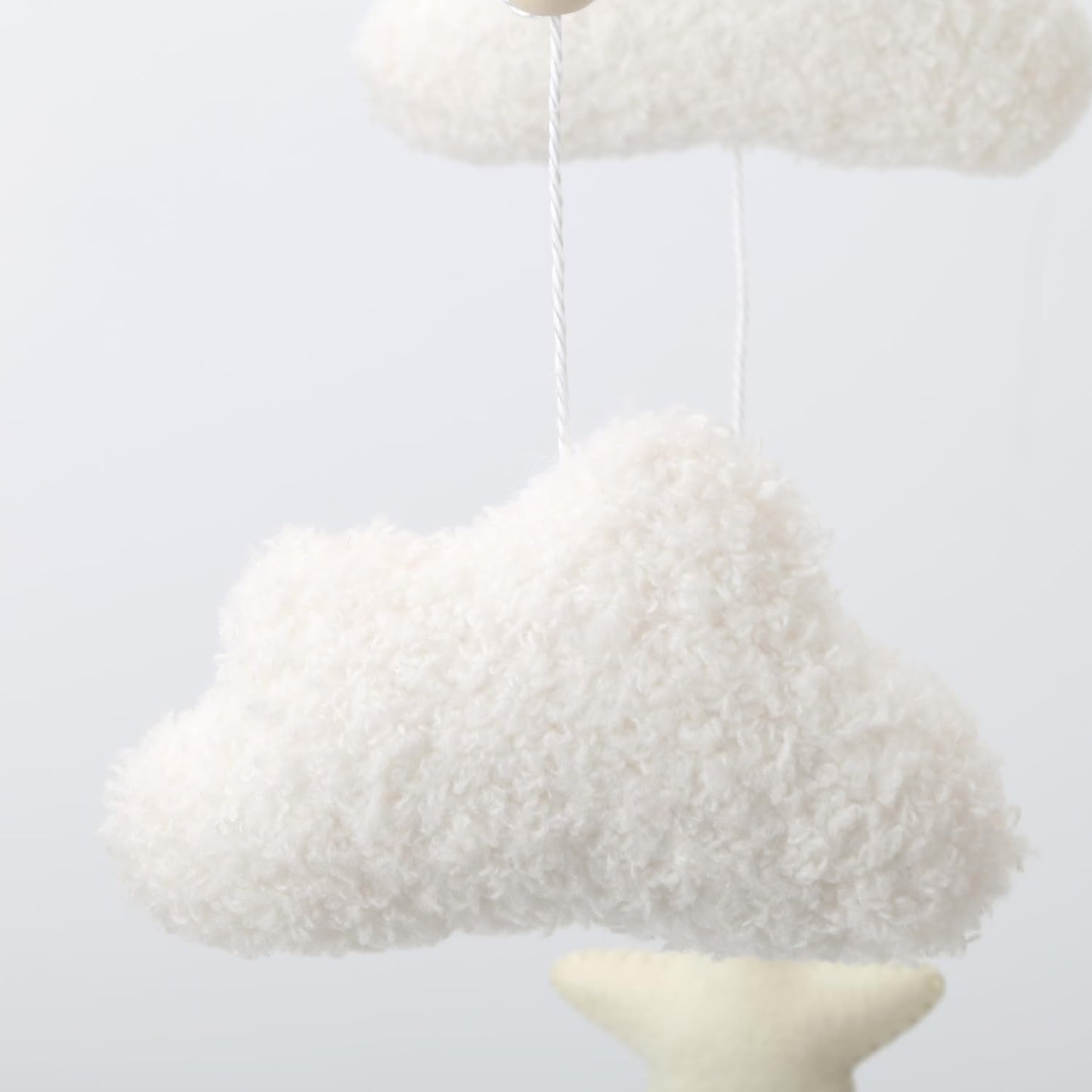 Rainbow Mobile for Crib - A Gender Neutral Boho Mobile for Crib with Gold Stars and Clouds