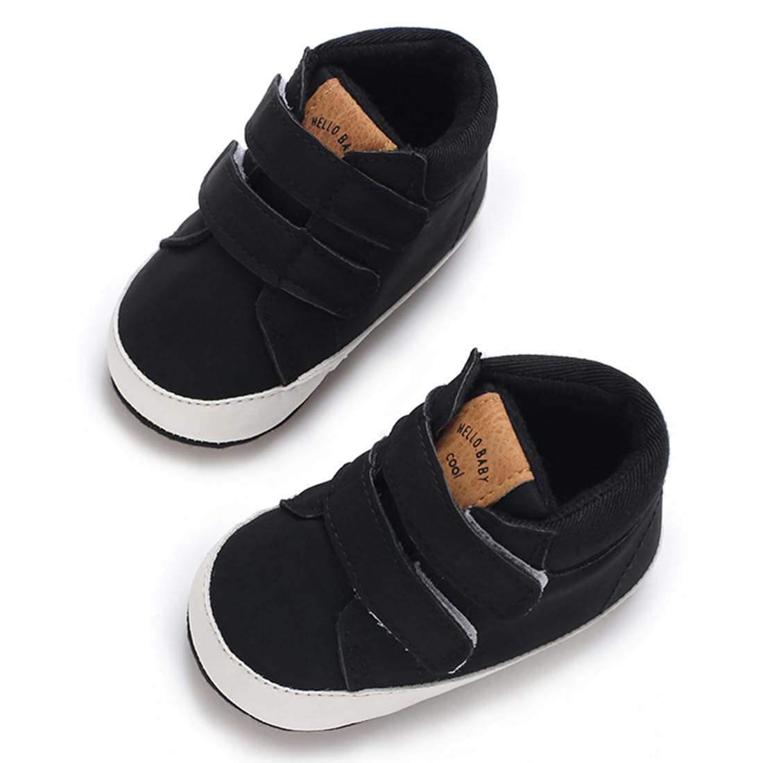 E-FAK Baby Shoes Boys Girls Infant Sneakers Non-Slip Rubber Sole Toddler Crib First Walker Shoes