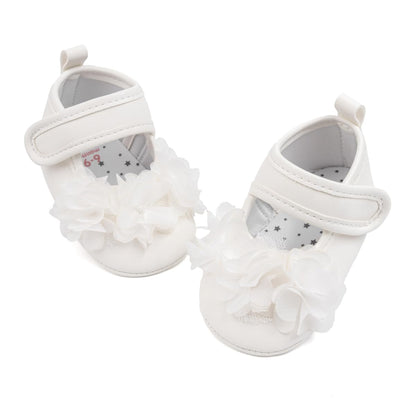 Meckior Newborn Baby Girls Dress Shoes Infant Bowknot Soft Sole Mary Jane Moccasins Baptism Christening Crib Shoes Wedding Princess Flats