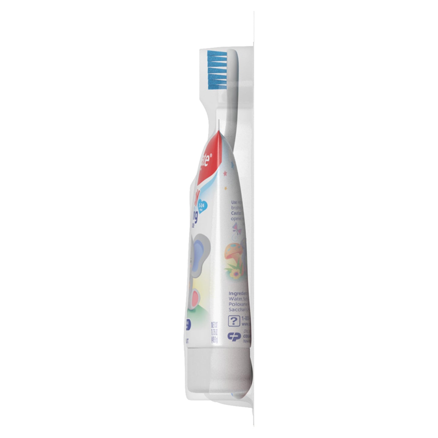 Colgate Baby Training Toothpaste and Toothbrush Kit, Mild Fruit Flavor Set for Ages 3-24 Months