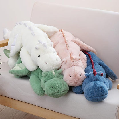 43.3Inches 7Lbs Blue Weighted Dragon Stuffed Animal, Large Blue Weighted Dragon Plush Toy for Kids and Adults(2025 Update Version)