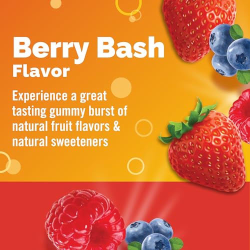 Emergen-C Kidz Daily Immune Support Dietary Supplements, Flavored Gummies with Vitamin C and B Vitamins for Immune Support, Berry Bash - 44 Count