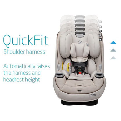 Maxi-Cosi Pria Max All-in-One Convertible Car Seat, Rear Facing Car Seat (4-40 lbs), Forward Facing Car Seat (22-65 lbs), High Back Booster Seat (40-100 lbs), Pure COSI, Desert Wonder