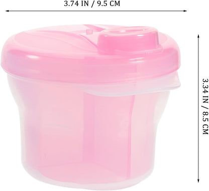 Healifty 3Pcs Box Snack Storage Container Milk Storage Container Portable Formula Dispenser Formula Holder Baby Formula Dispenser Formula Mixing Bottle Baby Holder Food Divider to Rotate