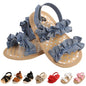 Infant Baby Boys Girls Sandals Summer Baby Wedding Dress Flat Shoes Newborn Crib Shoes First Walkers Prewalkers Shoes