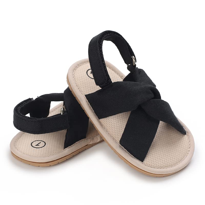 Baby Girl Sandals Summer Crib Shoes Bowknot Soft Sole Infant Girls Princess Dress Flats First Walker Shoes