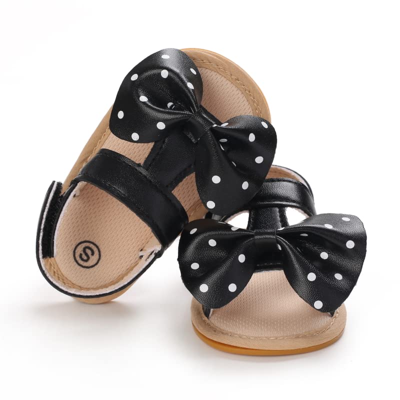 Baby Girl Sandals Summer Crib Shoes Bowknot Soft Sole Infant Girls Princess Dress Flats First Walker Shoes