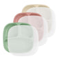 Re-Play Toddler Plates with Dividers - Deep-Walled 3 Compartments Divided Plates for Kids - Dishwasher & Microwave Safe - Made in USA - Set of 3-7.37" x 7.37" x 1.25" - Princess