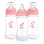 Nenesupply Natural Baby Bottles Newborn Feeding Bottles Slow Flow Breastfeeding Bottle for Breastfed Babies Wide Neck 9oz Anti Colic Level 2 Nipple for 1+ Month Infant Replace Spectra Bottle Pumping