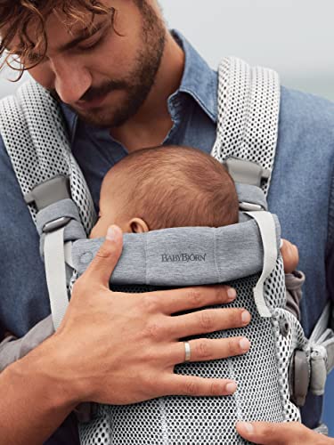 BabyBjörn Baby Carrier Harmony, Cream, 3D Mesh, 3-in-1 Ergonomic Baby Carrier; Newborn, Facing-in, Outward-Facing, and Back Carrying Positions Supported (7-40 lbs), Newborn to Toddler