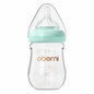 Glass Baby Bottles,Anti Colic Breastfeeding Bottle with Natural Response Nipple Size S,Wide Neck Slow Flow Baby Bottle for Baby,Newborn,Preemie 0-3 0-6 Month,BPA Free (Pink, 1 Pack, 5 Ounce)