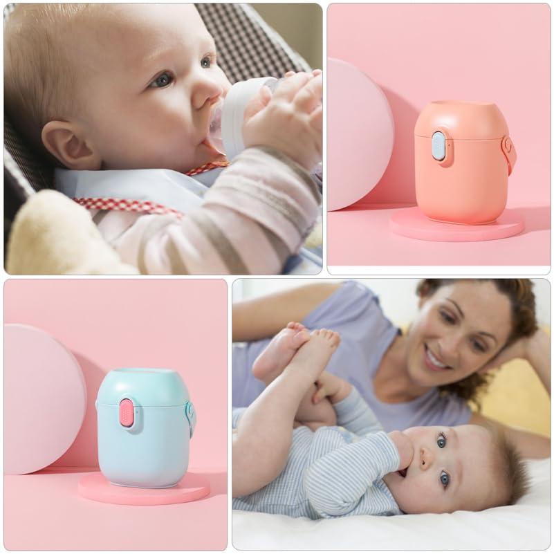 2 Set Milk Powder Box Formula Holder Formula Container Food Storage Containers Snack Storage Container Formula Powder Portable Milk Case High Capacity Formula Milk Pp