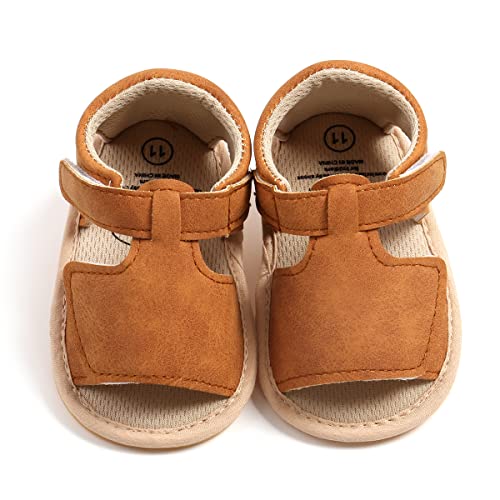 GAISUMMI Baby Girls Sandals Summer Bowknot Infant Crib Shoes Toddler Pu Leather Soft Rubber Sole First Walkers