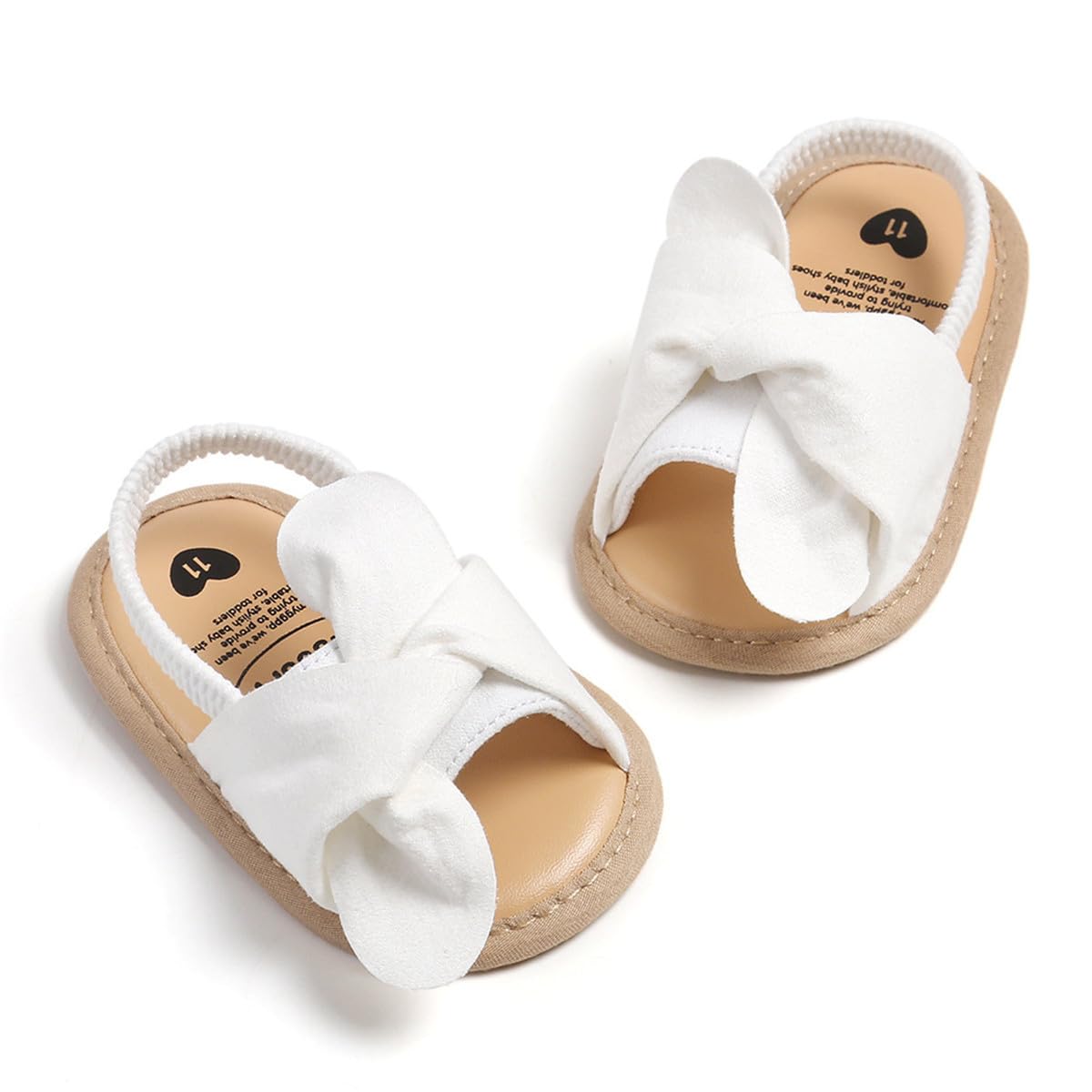 HsdsBebe Baby Girls Sandals Bohemia Flower Bow Soft Sole Toddler First Walkers Beach Summer Shoes